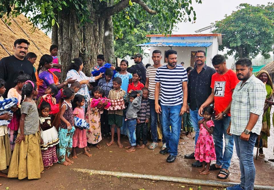 Vamcy Merla Sports Foundation supports tribals in Tiger Reserve hamlets