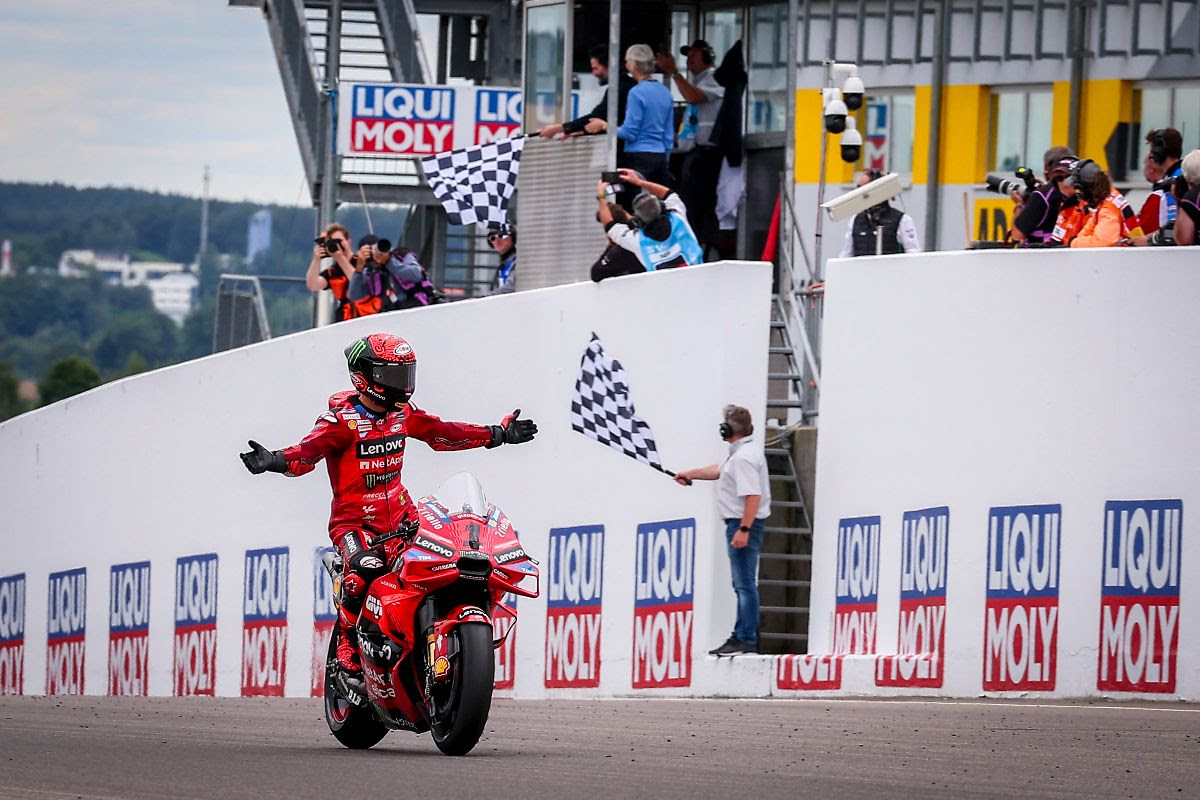 Bagnaia back on top, Marc Marquez battles to second; Martin crashes: MotoGP