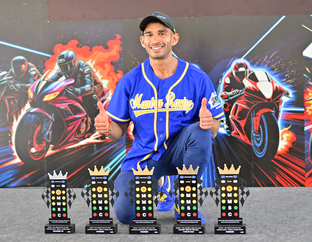 Triple for ‘King of Drag’, Hemanth Muddappa; Jagathishree triumphs