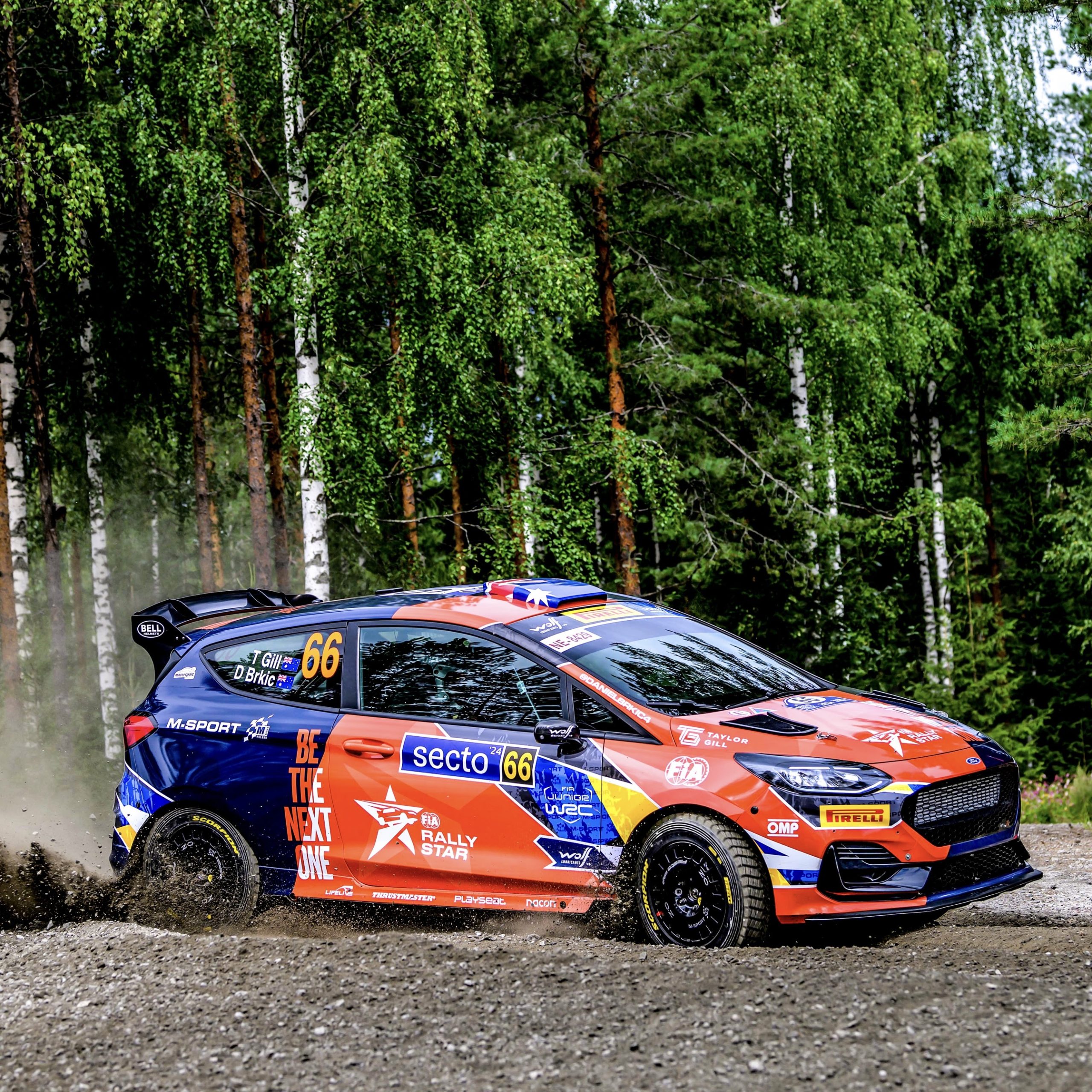 Taylor Gill grabs Junior WRC lead on Saturday: Rally Finland