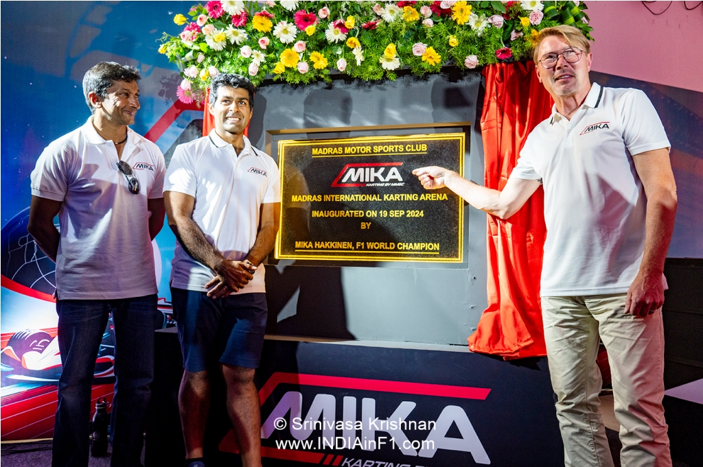 Mika Hakkinen opens Madras International Karting Arena, aka MIKA