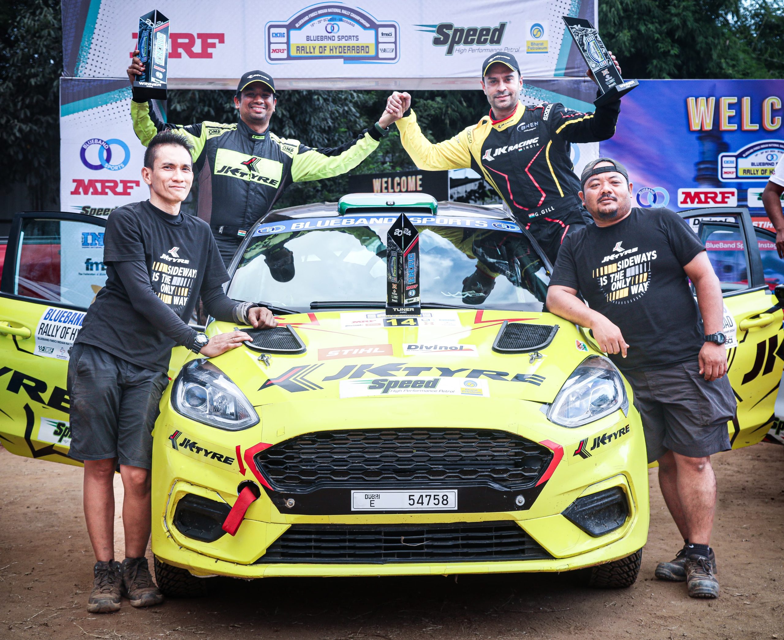 Gaurav Gill back to winning ways; Clinches Rally of Hyderabad: INRC Round 4
