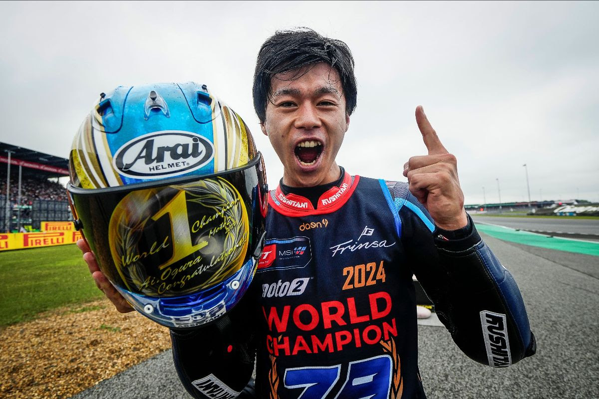 #GoldenAi: Ogura crowned 2024 Moto2 World Champion