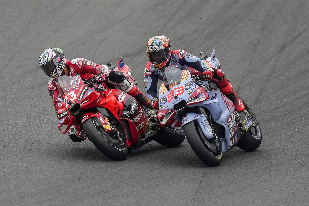 Bagnaia capitalises as Acosta slides out and Bastianini duels Marquez at Motegi