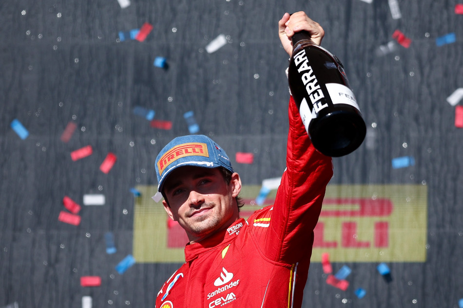 Charles Leclerc leads Ferrari 1-2 at US GP: Formula 1