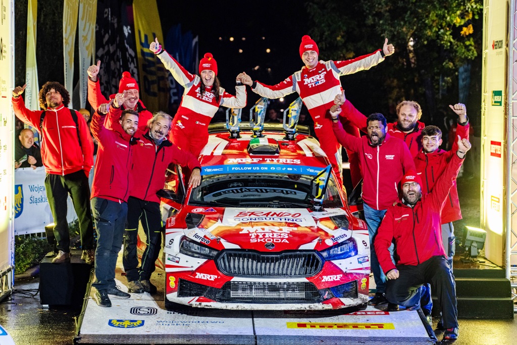 Team MRF’s Andrea-Virginia win final round, Rally Silesia: Euro Rally