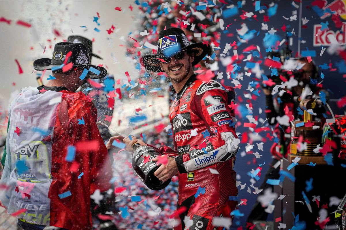 Bagnaia capitalises on Marc Marquez crash in drama-filled Americas GP