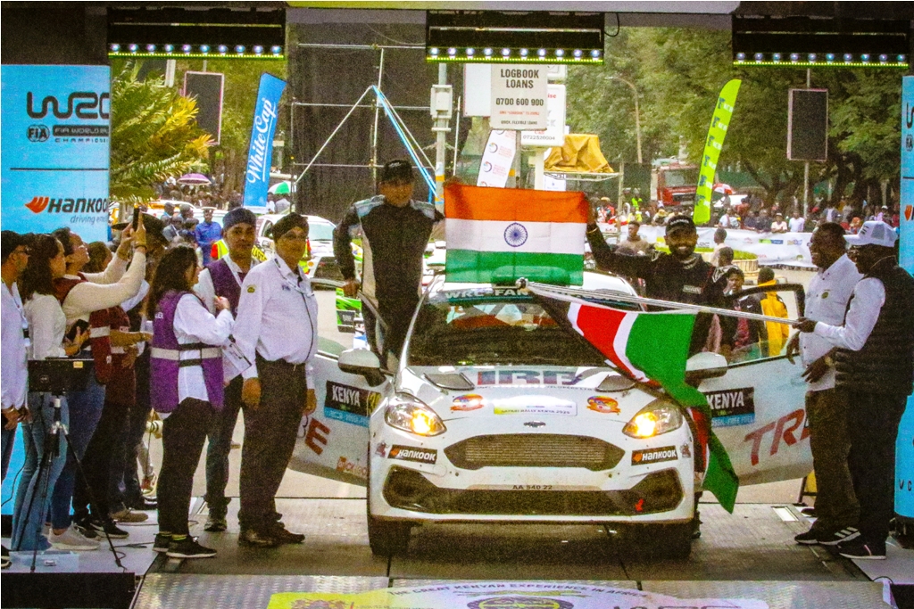 Naveen Pulligilla and Musa Sherif make history as the first “all-Indian pair” to drive WRC