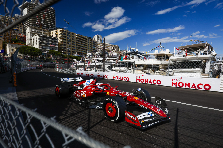 Charles Leclerc tops both practice sessions; Piastri and Hamilton follow Leclerc in FP2